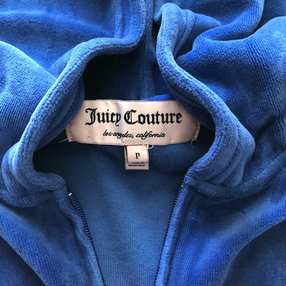 Velour Juicy Couture Short Sleeve Zip Up - Picture 3 of 3